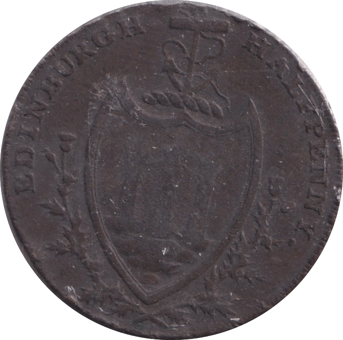 1792 HALFPENNY TOKEN EDINBURGH - HALFPENNY TOKEN - Cambridgeshire Coins