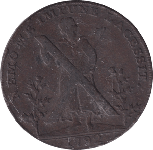 1792 HALFPENNY TOKEN EDINBURGH - HALFPENNY TOKEN - Cambridgeshire Coins