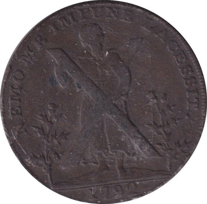 1792 HALFPENNY TOKEN EDINBURGH - HALFPENNY TOKEN - Cambridgeshire Coins
