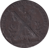 1792 HALFPENNY TOKEN EDINBURGH - HALFPENNY TOKEN - Cambridgeshire Coins