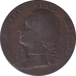 1792 HALFPENNY TOKEN ISLE OF WIGHT ROBERT WILLIAMS - HALFPENNY TOKEN - Cambridgeshire Coins
