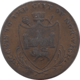 1792 HALFPENNY TOKEN NORWICH - HALFPENNY TOKENS - Cambridgeshire Coins