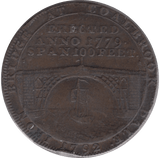 1792 HALFPENNY TOKEN SHROPSHIRE COLBROOK DALE IRON BRIDGE - HALFPENNY TOKENS - Cambridgeshire Coins