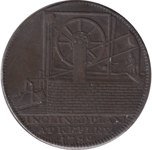 1792 HALFPENNY TOKEN SHROPSHIRE COLBROOK DALE IRON BRIDGE - HALFPENNY TOKENS - Cambridgeshire Coins