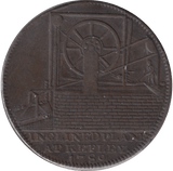 1792 HALFPENNY TOKEN SHROPSHIRE COLBROOK DALE IRON BRIDGE - HALFPENNY TOKENS - Cambridgeshire Coins