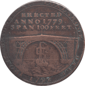 1792 HALFPENNY TOKEN SHROPSHIRE - HALFPENNY TOKEN - Cambridgeshire Coins