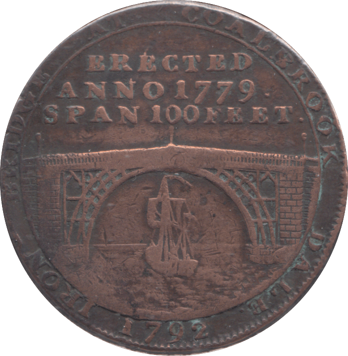 1792 HALFPENNY TOKEN SHROPSHIRE - HALFPENNY TOKEN - Cambridgeshire Coins