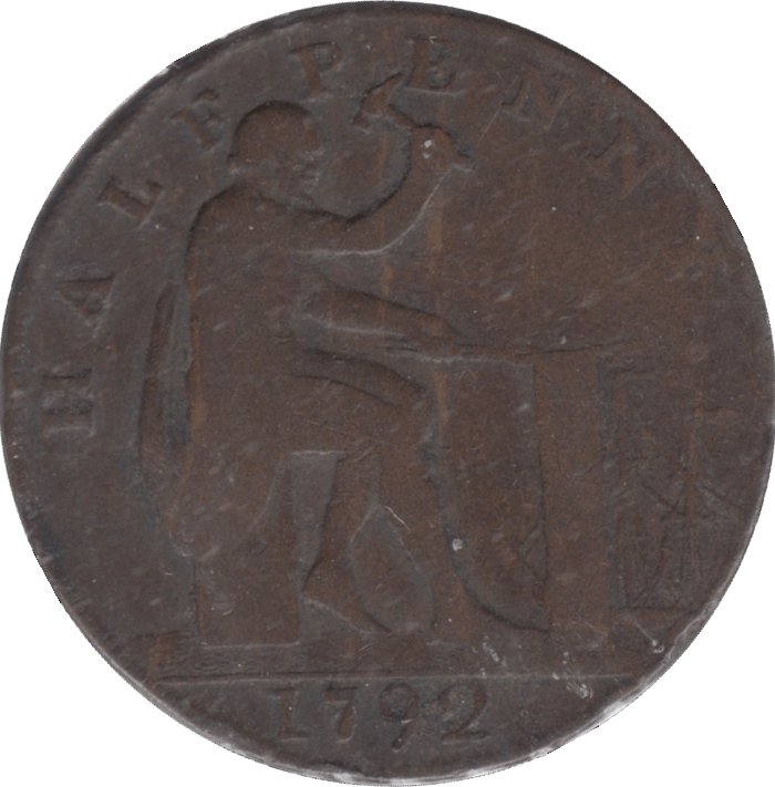 1792 HALFPENNY TOKEN WILKINSON - HALFPENNY TOKEN - Cambridgeshire Coins