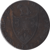 1792 J. KERSHAW HALFPENNY TOKEN ROCHDALE - HALFPENNY TOKENS - Cambridgeshire Coins