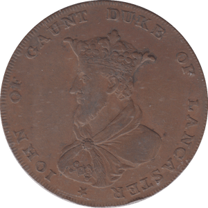 1792 LANCASTER HALFPENNY TOKEN - PENNY TOKEN - Cambridgeshire Coins