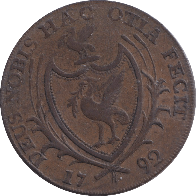 1792 LIVERPOOL HALFPENNY TOKEN - HALFPENNY TOKEN - Cambridgeshire Coins