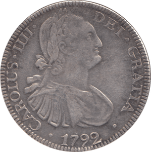 1792 MEXICO 8 REALES - SILVER WORLD COINS - Cambridgeshire Coins