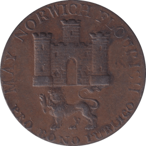 1792 TOKEN NORWICH ARMS CASTLE - OTHER TOKENS - Cambridgeshire Coins