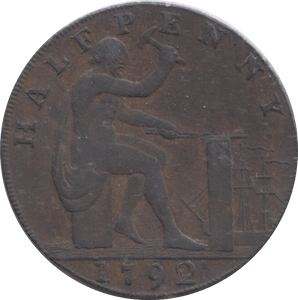 1792 WARWICKSHIRE HALFPENNY TOKEN - PENNY TOKEN - Cambridgeshire Coins