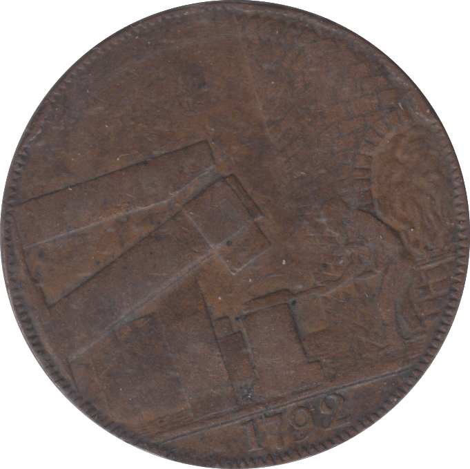 1792 WILKINSONS HALF PENNY TOKEN - HALFPENNY TOKEN - Cambridgeshire Coins
