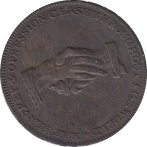 1793 ANTI SLAVERY TOKEN " AM I NOT A MAN AND A BROTHER " - WORLD COINS - Cambridgeshire Coins