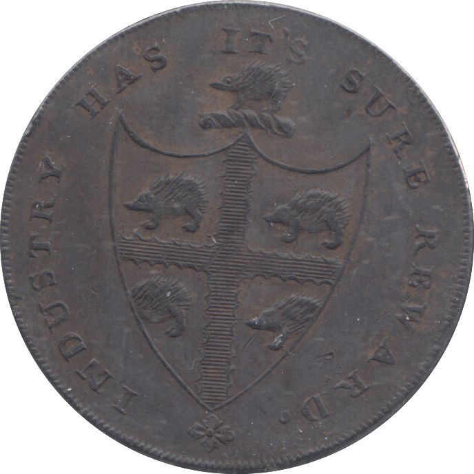 1793 BIRMINGHAM HALFPENNY TOKEN - HALFPENNY TOKEN - Cambridgeshire Coins