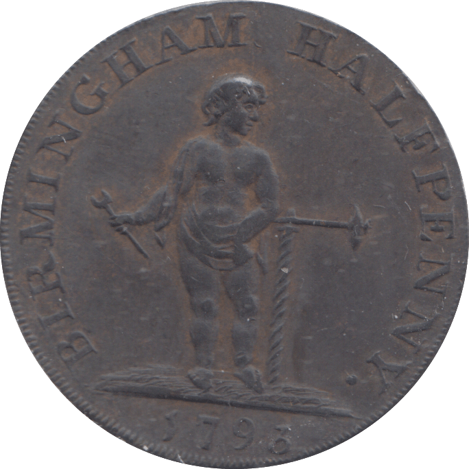 1793 BIRMINGHAM HALFPENNY TOKEN - HALFPENNY TOKEN - Cambridgeshire Coins