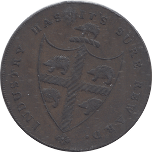 1793 BIRMINGHAM HALFPENNY TOKEN - HALFPENNY TOKEN - Cambridgeshire Coins