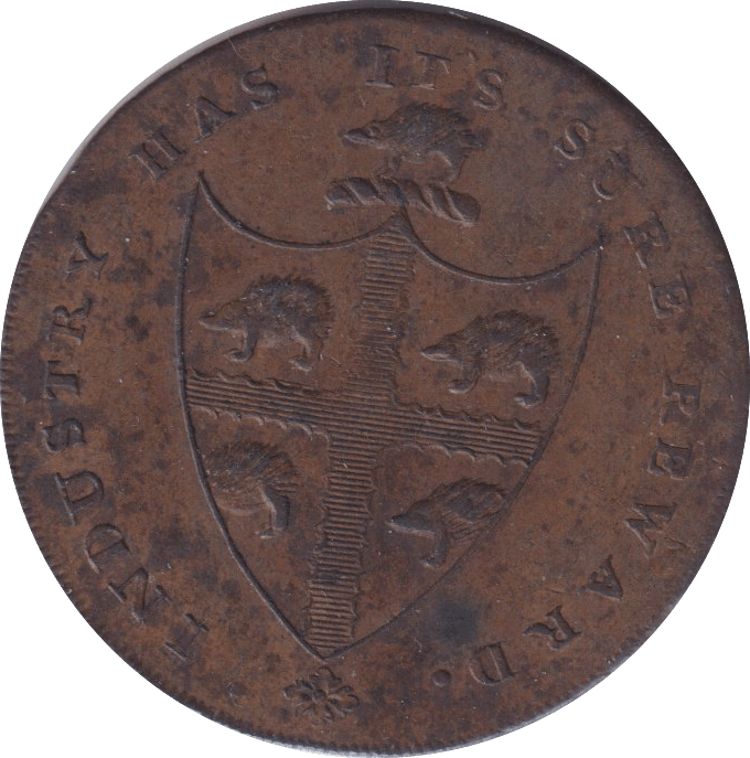 1793 BIRMINGHAM HALFPENNY TOKEN - HALFPENNY TOKEN - Cambridgeshire Coins