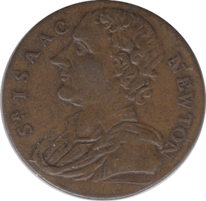 1793 CAMBRIDGE FARTHING TOKEN ISACC NEWTON - FARTHING TOKEN - Cambridgeshire Coins