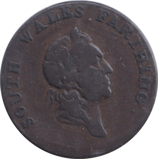 1793 FARTHING TOKEN SOUTH WALES - FARTHING TOKEN - Cambridgeshire Coins