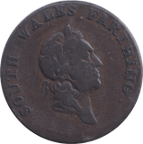 1793 FARTHING TOKEN SOUTH WALES - FARTHING TOKEN - Cambridgeshire Coins