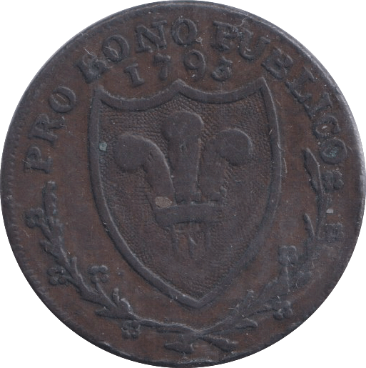 1793 FARTHING TOKEN SOUTH WALES - FARTHING TOKEN - Cambridgeshire Coins