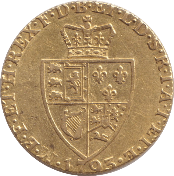1793 GOLD ONE GUINEA ( FINE ) - GUINEAS - Cambridgeshire Coins