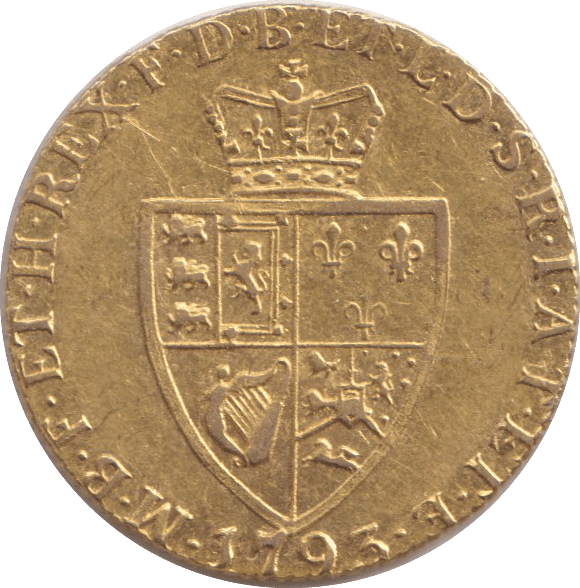 1793 GOLD ONE GUINEA ( GF ) - GUINEAS - Cambridgeshire Coins