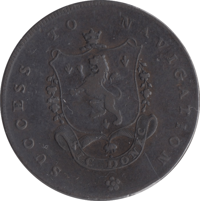 1793 HALF PENNY LANES TRADE TOKEN MANCHESTER - HALFPENNY TOKENS - Cambridgeshire Coins