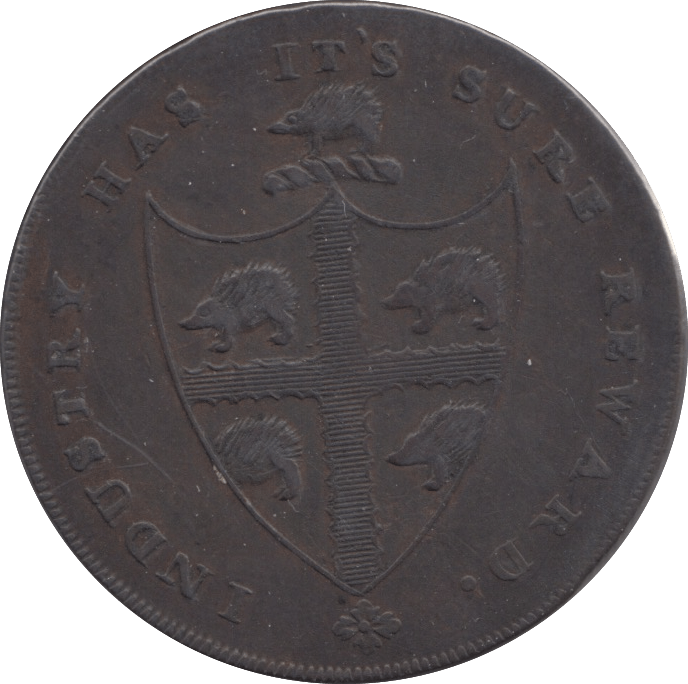 1793 HALF PENNY TOKEN BIRMINGHAM - HALFPENNY TOKEN - Cambridgeshire Coins