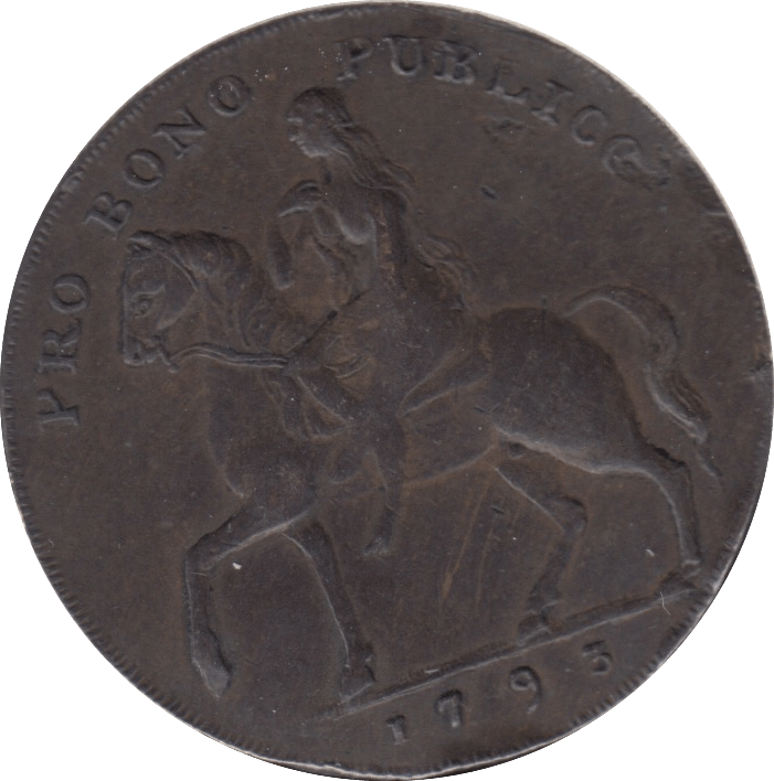 1793 HALF PENNY TOKEN COVENTRY - HALFPENNY TOKEN - Cambridgeshire Coins