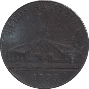 1793 HALF PENNY TOKEN LEEDS - HALFPENNY TOKEN - Cambridgeshire Coins