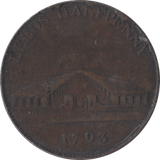 1793 HALF PENNY WOOLEN MANUFACTORY TOKEN LEEDS - HALFPENNY TOKENS - Cambridgeshire Coins