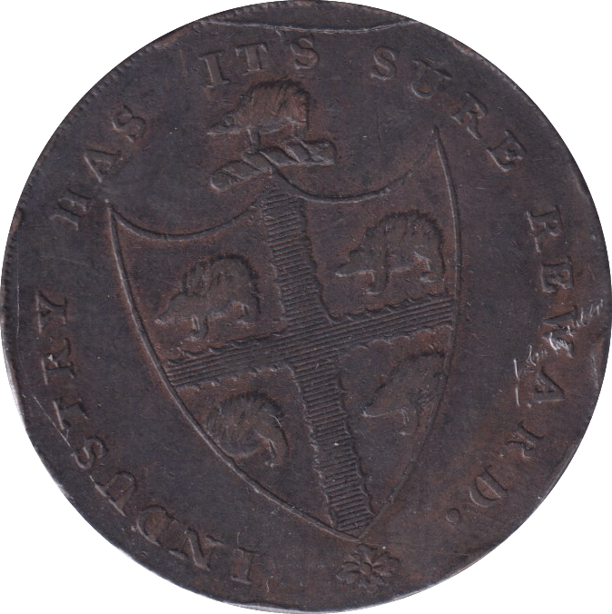 1793 HALFPENNY BIRMINGHAM TOKEN - HALFPENNY TOKEN - Cambridgeshire Coins