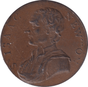 1793 HALFPENNY ISAAC NEWTON TOKEN 2 - HALFPENNY TOKENS - Cambridgeshire Coins