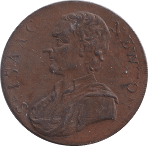 1793 HALFPENNY ISAAC NEWTON TOKEN 3 - HALFPENNY TOKENS - Cambridgeshire Coins