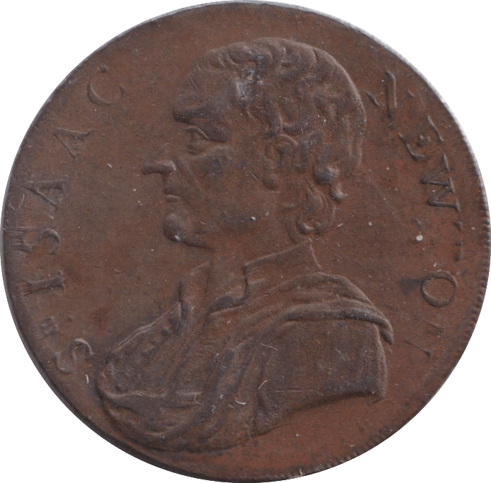 1793 HALFPENNY ISAAC NEWTON TOKEN 3 - HALFPENNY TOKENS - Cambridgeshire Coins