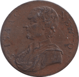 1793 HALFPENNY ISAAC NEWTON TOKEN 3 - HALFPENNY TOKENS - Cambridgeshire Coins