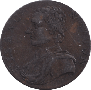 1793 HALFPENNY ISAAC NEWTON TOKEN - HALFPENNY TOKENS - Cambridgeshire Coins