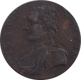 1793 HALFPENNY ISAAC NEWTON TOKEN - HALFPENNY TOKENS - Cambridgeshire Coins