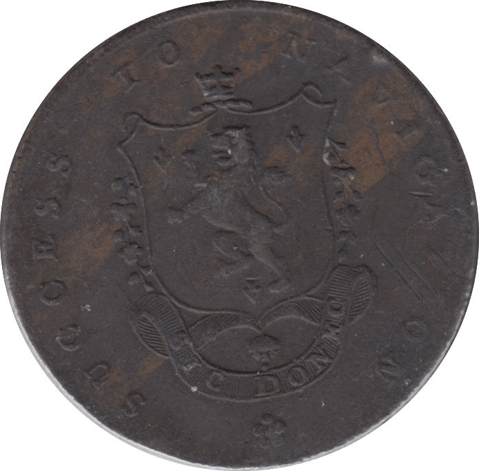 1793 HALFPENNY LANES TRADE TOKEN MANCHESTER - HALFPENNY TOKENS - Cambridgeshire Coins