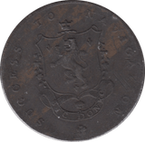 1793 HALFPENNY LANES TRADE TOKEN MANCHESTER - HALFPENNY TOKENS - Cambridgeshire Coins