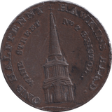 1793 HALFPENNY TOKEN BRISTOL - HALFPENNY TOKEN - Cambridgeshire Coins
