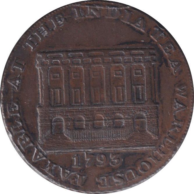 1793 HALFPENNY TOKEN BRISTOL - HALFPENNY TOKEN - Cambridgeshire Coins