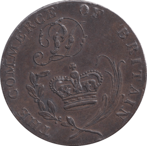 1793 HALFPENNY TOKEN BURY ST EDMUND - HALFPENNY TOKEN - Cambridgeshire Coins