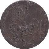 1793 HALFPENNY TOKEN BURY ST EDMUND - HALFPENNY TOKEN - Cambridgeshire Coins