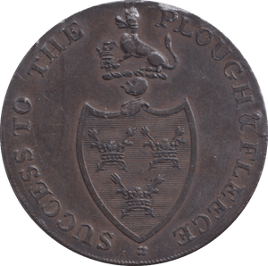 1793 HALFPENNY TOKEN BURY ST EDMUND - HALFPENNY TOKEN - Cambridgeshire Coins