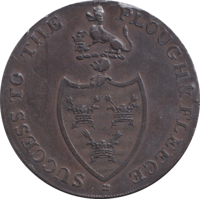 1793 HALFPENNY TOKEN BURY ST EDMUND - HALFPENNY TOKEN - Cambridgeshire Coins